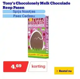 Bol.com Tony's Chocolonely Melk Chocolade Reep Pasen aanbieding