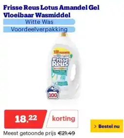 Bol.com Frisse Reus Lotus Amandel Gel Vloeibaar Wasmiddel aanbieding