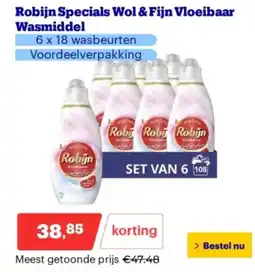 Bol.com Robijn Specials Wol & Fijn Vloeibaar Wasmiddel aanbieding