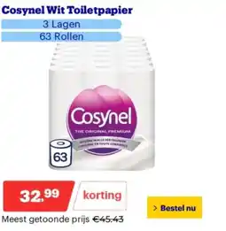 Bol.com Cosynel Wit Toiletpapier aanbieding