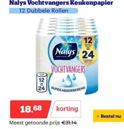 Bol.com Nalys Vochtvangers Keukenpapier aanbieding