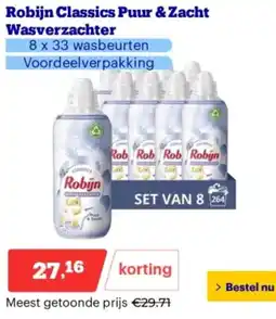 Bol.com Robijn Classics Puur & Zacht Wasverzachter aanbieding