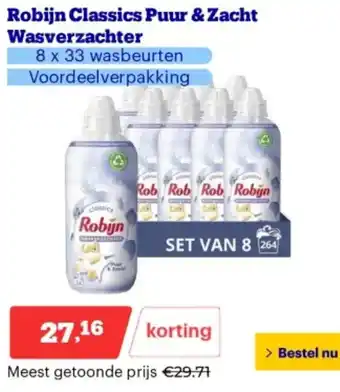 Bol.com Robijn Classics Puur & Zacht Wasverzachter aanbieding