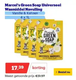 Bol.com Marcel's Green Soap Universeel Wasmiddel Navulling aanbieding