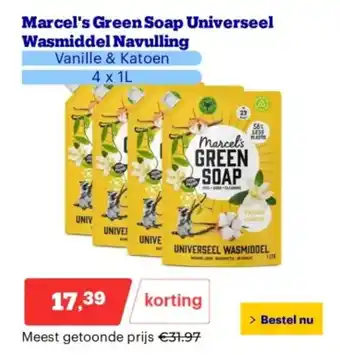 Bol.com Marcel's Green Soap Universeel Wasmiddel Navulling aanbieding