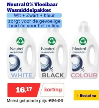 Bol.com Neutral 0% Vloeibaar Wasmiddelpakket aanbieding