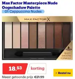 Bol.com Max Factor Masterpiece Nude Oogschaduw Palette aanbieding