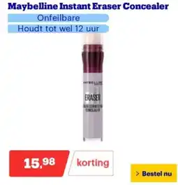 Bol.com Maybelline Instant Eraser Concealer aanbieding