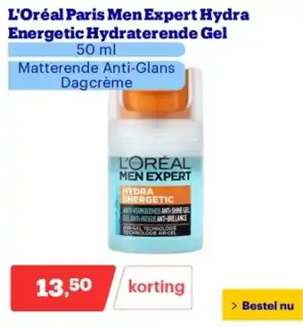 Bol.com L'Oréal Paris Men Expert Hydra Energetic Hydraterende Gel aanbieding