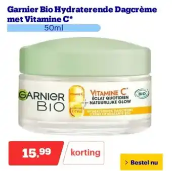 Bol.com Garnier Bio Hydraterende Dagcrème met Vitamine C aanbieding