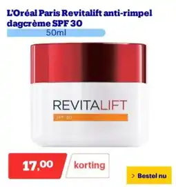 Bol.com L'Oréal Paris Revitalift anti-rimpel dagcrème SPF 30 aanbieding