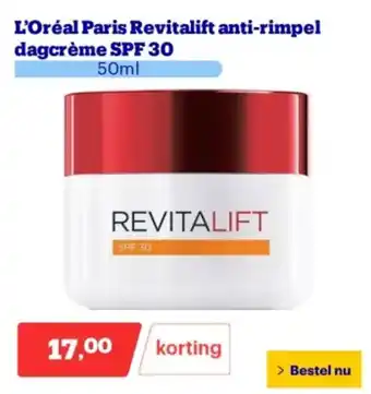 Bol.com L'Oréal Paris Revitalift anti-rimpel dagcrème SPF 30 aanbieding