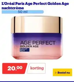 Bol.com L'Oréal Paris Age Perfect Golden Age nachtcrème aanbieding