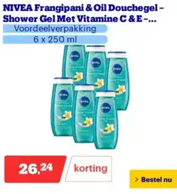 Bol.com NIVEA Frangipani & Oil Douchegel Shower Gel Met Vitamine C &E aanbieding