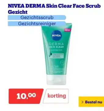 Bol.com NIVEA DERMA Skin Clear Face Scrub aanbieding