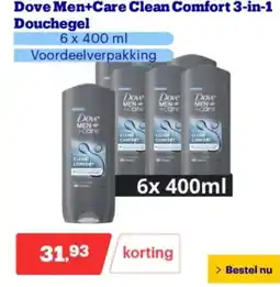 Bol.com Dove Men+Care Clean Comfort 3 in 1 Douchegel aanbieding