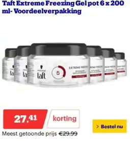 Bol.com Taft Extreme Freezing Gel pot Voordeelverpakking aanbieding