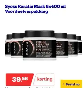 Bol.com Syoss Keratin Mask l Voordeelverpakking aanbieding