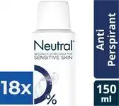 Bol.com Neutral Deospray - Anti-Perspirant 150 ml - Voordeelverpakking 18 stuks aanbieding