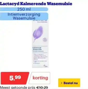 Bol.com Lactacyd Kalmerende Wasemulsie aanbieding