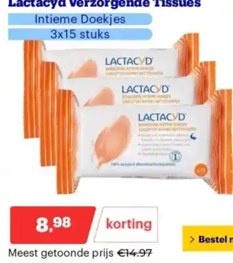 Bol.com Lactacyd Verzorgende Tissues aanbieding