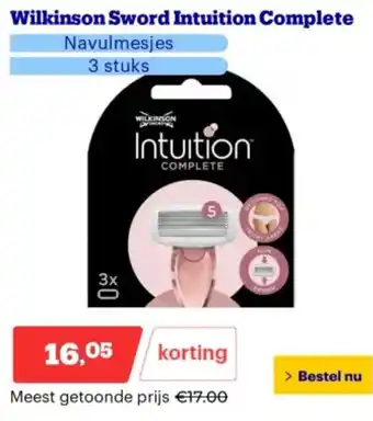 Bol.com Wilkinson Sword Intuition Complete aanbieding