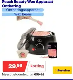 Bol.com Peach Beauty Wax Apparaat Ontharing aanbieding