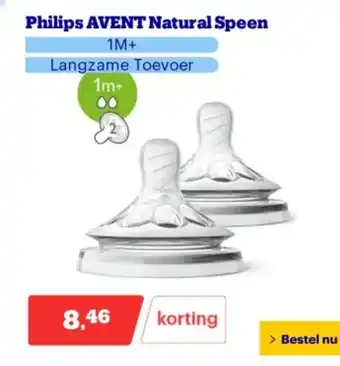 Bol.com Philips AVENT Natural Speen aanbieding