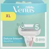 Bol.com Gillette Venus Deluxe Smooth Sensitive scheermesjes voor vrouwen - 8 Navulmesjes aanbieding