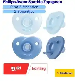 Bol.com Philips Avent Soothie Fopspeen aanbieding