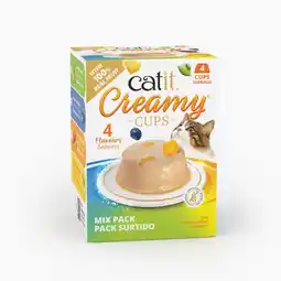 Amazon Catit Creamy Cups, gesorteerd, 4 x 25 g aanbieding