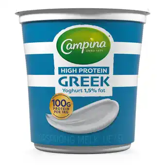 Albert Heijn Campina High protein Greek yoghurt 1,5% fat aanbieding