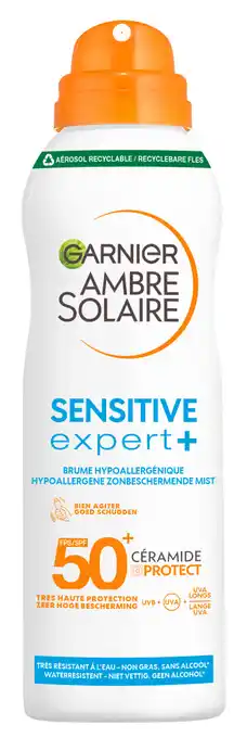 De Online Drogist Garnier Ambre Solaire Sensitive Expert+ SPF50 Mist aanbieding