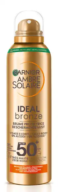 De Online Drogist Garnier Ambre Soleil Ideal Bronze SPF50 Mist aanbieding