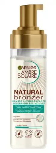 De Online Drogist Garnier Ambre Solaire Natural Bronzer Mousse Medium aanbieding