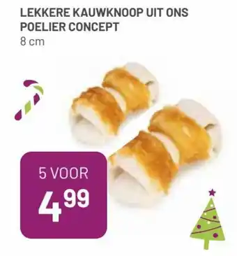 Pets & Co Lekkere kauwknoop uit ons poelier concept 5st aanbieding