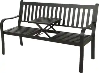 Intratuin Outdoor Living by Decoris 2-zits tête-a-tête Xander zwart 145 x 66 x 14 cm aanbieding