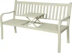 Intratuin Outdoor Living by Decoris 2-zits tête-a-tête Xander beige 145 x 66 x 14 cm aanbieding