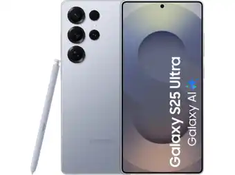 MediaMarkt SAMSUNG Galaxy S25 Ultra - 5G - 256 GB Titanium Zilver Blauw aanbieding