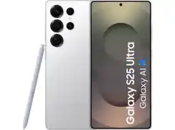 MediaMarkt SAMSUNG Galaxy S25 Ultra - 5G - 256 GB Titanium Wit Zilver aanbieding