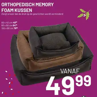 Pets & Co Orthopedisch Memory Foam kussen 40*60cm aanbieding