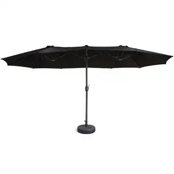 Action Dubbele parasol incl. hoes - antraciet aanbieding