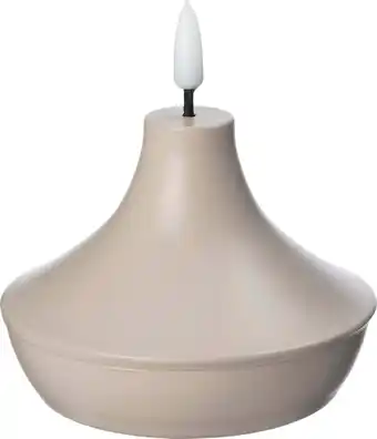 Intratuin Intratuin LED stompkaars Venna beige D 10 H 7,6 cm aanbieding