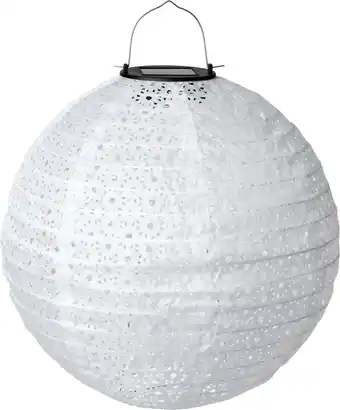 Intratuin Intratuin solar lampion Bari wit D 30 H 28 cm aanbieding