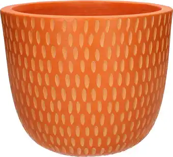 Intratuin Duif bloempot Bell oranje D 27 H 24 cm aanbieding