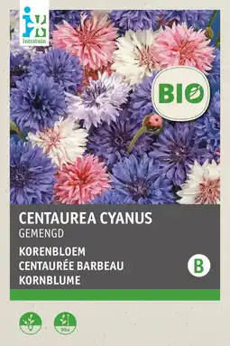 Intratuin intratuin biologisch bloemenzaad Korenbloem (Centaurea) aanbieding