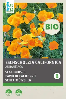 Intratuin intratuin biologisch bloemenzaad Slaapmutsje ( Eschscholtzia californica) aanbieding