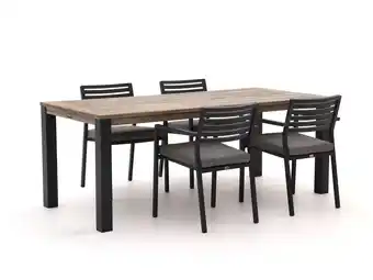 Kees Smit Bellagio Rumo/ROUGH-S 160cm dining tuinset 5-delig stapelbaar aanbieding