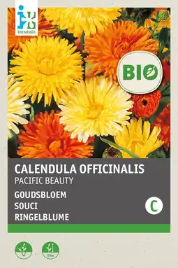 Intratuin intratuin biologisch bloemenzaad Goudsbloem (Calendula officinalis 'Pacific Beauty') aanbieding