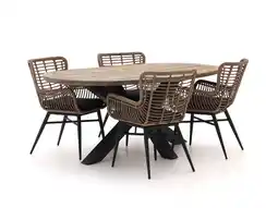 Kees Smit Intenso Asti/Rough-Y Ellips 200cm dining tuinset 5-delig aanbieding